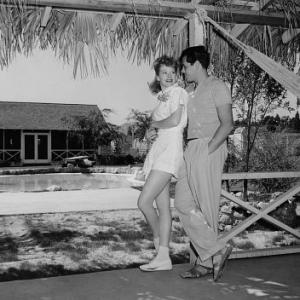 Lucille Ball  Desi Arnaz At home in Chatsworth CA