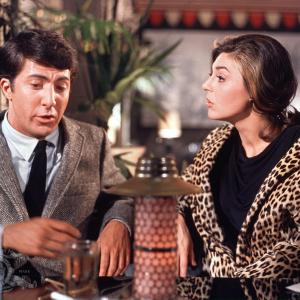 Still of Dustin Hoffman and Anne Bancroft in The Graduate 1967