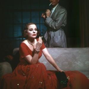 Tallulah Bankhead on stage for 