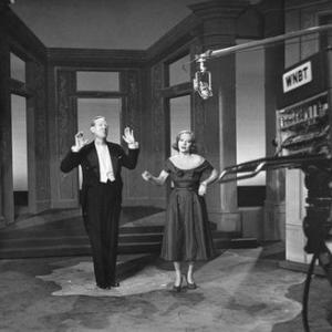 Tallulah Bankhead with Paul Hartman early TV appearance circa 1946
