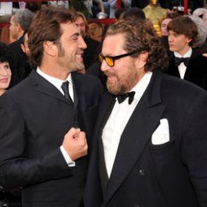 Javier Bardem and Julian Schnabel at event of The 80th Annual Academy Awards 2008