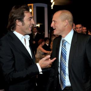 Woody Harrelson and Javier Bardem at event of 14th Annual Screen Actors Guild Awards (2008)