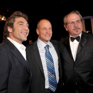 Tommy Lee Jones Woody Harrelson and Javier Bardem at event of 14th Annual Screen Actors Guild Awards 2008