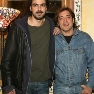 Javier Bardem and Fernando Len de Aranoa at event of Los lunes al sol 2002