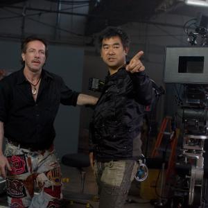 Still of Clive Barker and Ryhei Kitamura in The Midnight Meat Train 2008