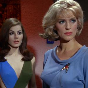 Still of Majel Barrett and Sherry Jackson in Star Trek 1966