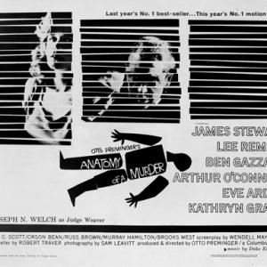 Anatomy of a Murder Saul Bass Poster 1959 Columbia Pictures