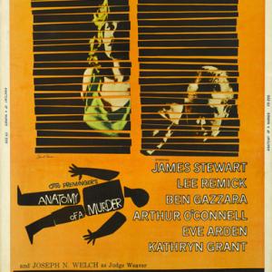 Anatomy of a Murder Saul Bass Poster 1959 Columbia Pictures