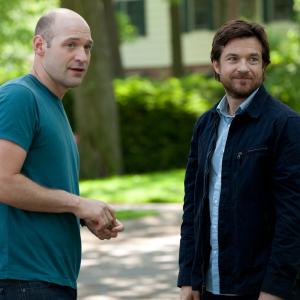 Still of Jason Bateman and Corey Stoll in This Is Where I Leave You 2014