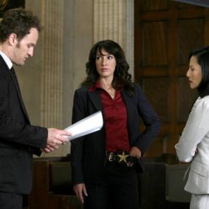 Still of Jennifer Beals and Jason Clarke in The Chicago Code (2011)