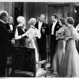 Still of Lionel Barrymore Wallace Beery Jean Harlow and Marie Dressler in Dinner at Eight 1933