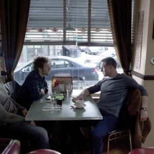 Still of Jason Beghe Geoff Stults and TJ Thyne in The Finder 2012