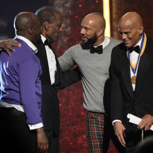 Harry Belafonte Sidney Poitier Wyclef Jean and Common