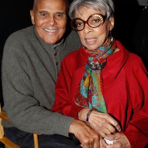 Actress Ruby Dee R and musician  actor Harry Belafonte attend a screening of Soundtrack for a Revolution hosted by Tribeca Film Institutes Gucci Tribeca Documentary Fund at Tribeca Cinemas on January 9 2010 in New York City