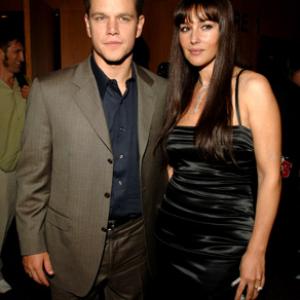 Matt Damon and Monica Bellucci at event of The Brothers Grimm 2005