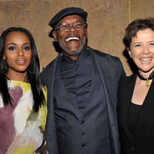 Samuel L Jackson Annette Bening and Kerry Washington at event of Mother and Child 2009