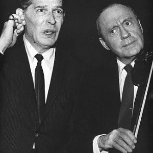 Milton Berle with Jack Benny c 1975