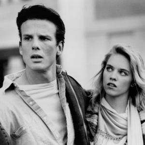 Still of Peter Berg and Camille Cooper in Shocker 1989
