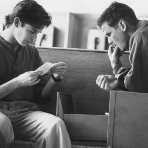 Still of Peter Berg and Noah Wyle in Crooked Hearts (1991)