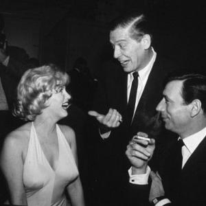 M Monroe Yves Montand  Milton Berle at a party for Lets Make Love 1960 1978 David Sutton