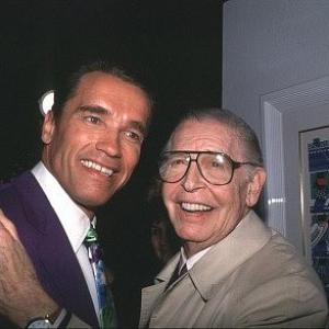 Arnold Schwarzenegger & Milton Berle, 1991.
