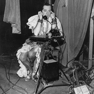 Milton Berle on the set of Always Leave Them Laughing