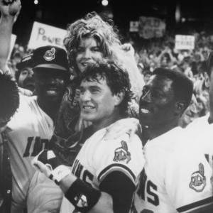 Still of Charlie Sheen Tom Berenger Rene Russo Wesley Snipes Corbin Bernsen and Dennis Haysbert in Major League 1989