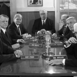 Joe Don Baker, Corbin Bernsen, Martin Landau, Lloyd Bochner, Jack Betts, Alan Charof and Don Moss in The Commission (2003)