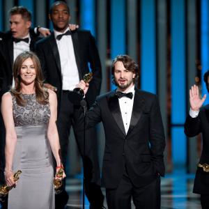 Kathryn Bigelow Greg Shapiro and Mark Boal at event of The 82nd Annual Academy Awards 2010