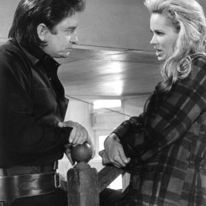 Karen Black and Johnny Cash at event of A Gunfight 1971