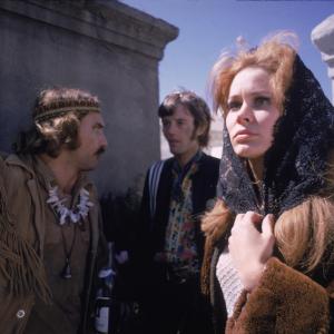 Dennis Hopper, Karen Black and Peter Fonda at event of Easy Rider (1969)