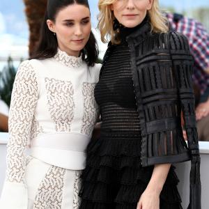 Cate Blanchett and Rooney Mara at event of Carol 2015