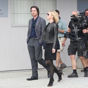 Christian Bale and Cate Blanchett in Knight of Cups 2015
