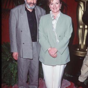 Brenda Blethyn and Mike Leigh