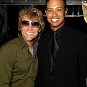 Jon Bon Jovi and Tiger Woods