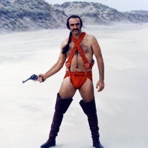 Still of Sean Connery and John Boorman in Zardoz 1974