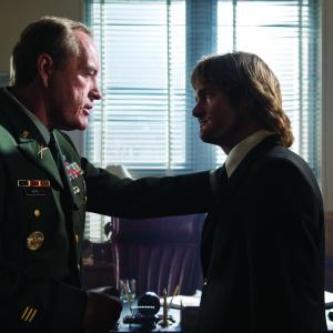 Still of Powers Boothe and Will Forte in MacGruber 2010