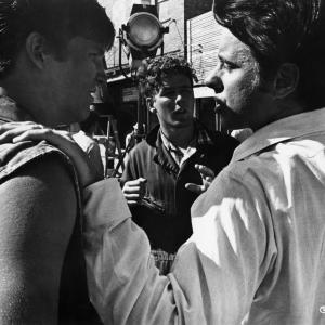 Still of Peter Bogdanovich and Timothy Bottoms in The Last Picture Show 1971