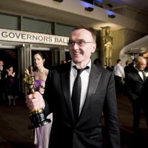 Winning the category Achievement in directing for work on Slumdog Millionaire Fox Searchlight Danny Boyle poses outside the Governors Ball with the Oscar at the 81st Annual Academy Awards from the Kodak Theatre in Hollywood CA Sunday February 22 2009