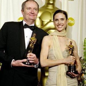 74th Annual Academy Awards 032402 Jim Broadbent  Jennifer Connelly