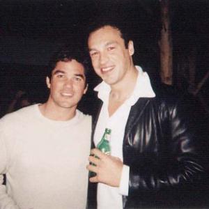 Dean Cain and Aleks Paunovic at the screening of Christmas Rush in Los Angeles