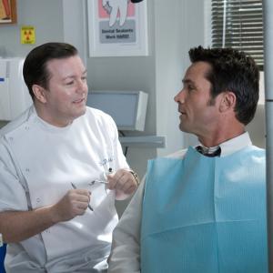Still of Billy Campbell and Ricky Gervais in Ghost Town 2008