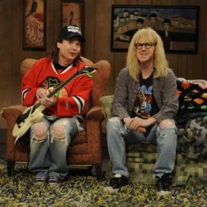 Still of Mike Myers and Dana Carvey in Saturday Night Live 1975
