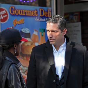 Still of Jim Caviezel and Aja Naomi King in Person of Interest 2011
