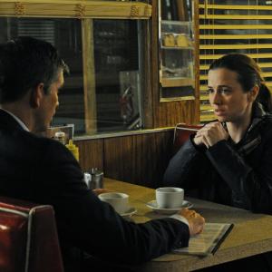 Still of Jim Caviezel and Linda Cardellini in Person of Interest (2011)