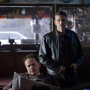 Still of Jim Caviezel and Kevin Chapman in Person of Interest (2011)
