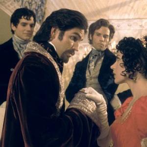 Still of Jim Caviezel, Guy Pearce, Henry Cavill and Dagmara Dominczyk in The Count of Monte Cristo (2002)