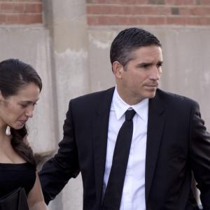 Still of Jim Caviezel and Paloma Guzmn in Person of Interest 2011