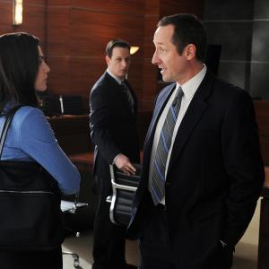 Still of Julianna Margulies Josh Charles and Sam Robards in The Good Wife 2009