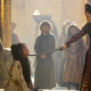 Still of Joan Chen and Olivia Cheng in Marco Polo (2014)